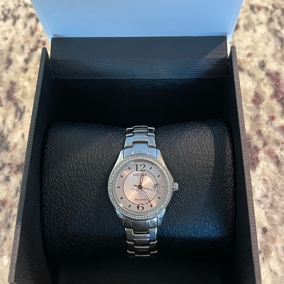 Ladies' Citizen Eco-Drive® Watch with Pink Dial (Model: FE1140-86X) - Picture 6 of 12